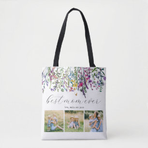 Best Mum Ever Modern Photo Tote Bag