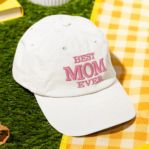Best Mum Ever Modern Typography Custom Embroidered Hat