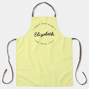 Best Mum Ever Modern Typography Personalised Apron