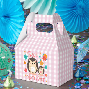 Best Mum Ever Mother And Baby Hedgehog  Favour Box