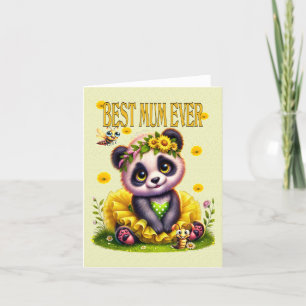 Best mum ever, mother`s day card