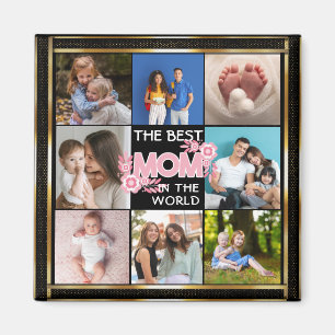 Best Mum Ever Mother's Day 8 Photo Collage Magnet