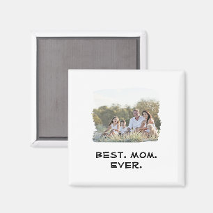Best Mum Ever Mother's Day Custom Family Photo Magnet