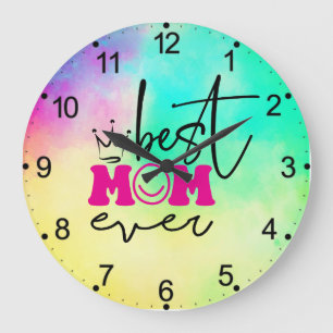 Best Mum Ever Mother's Day Design-63344 Large Clock