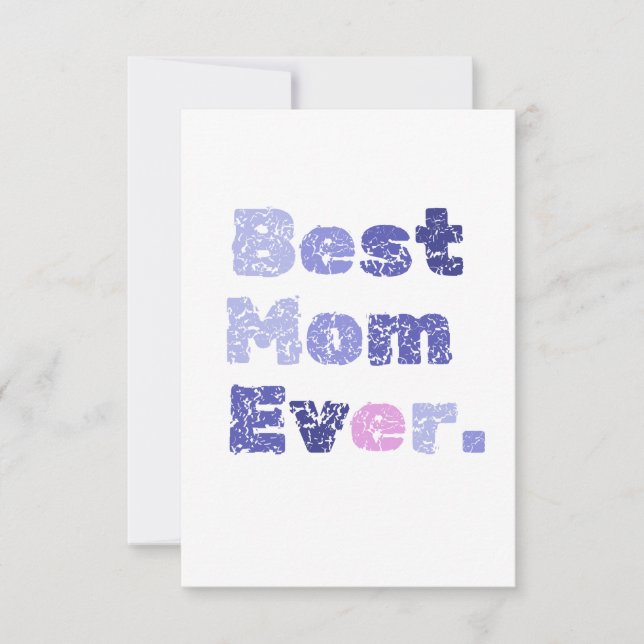 Best Mum Ever Mothers Day Flat Greeting Card (Front)