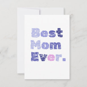 Best Mum Ever Mothers Day Flat Greeting Card