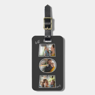 Best Mum Ever Mother's Day Gift 3 Photo Cutout Luggage Tag