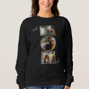 Best Mum Ever Mother's Day Gift 3 Photo Cutout Sweatshirt