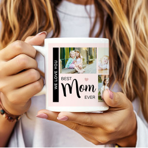 Best Mum Ever Mothers Day Photo Blush Pink Coffee Mug