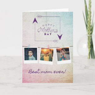 Best Mum Ever Mother's Day Photo Card