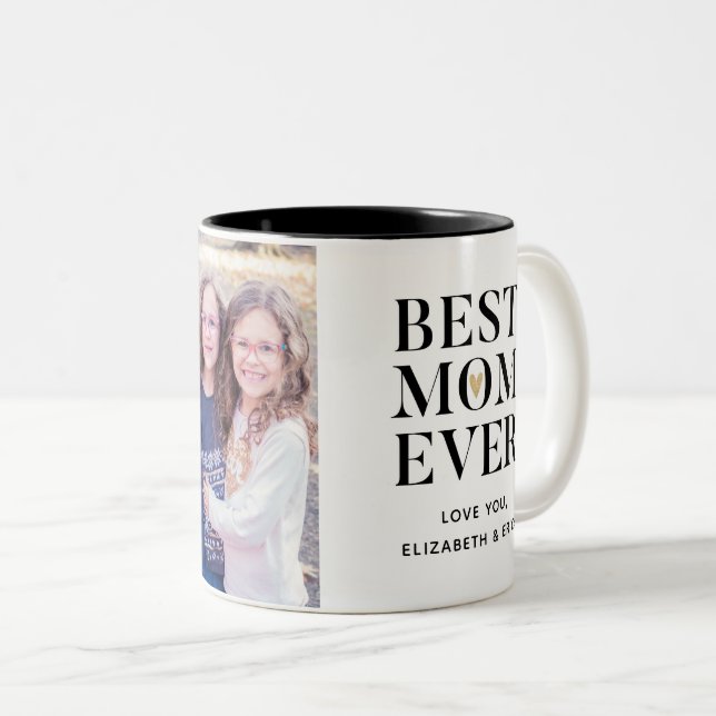Best Mum Ever Mothers Day Photo Coffee Mug (Front Right)