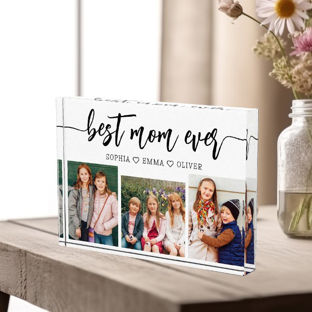 Best Mum Ever - Mother's Day Photo Collage Block (Creator Uploaded)