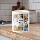 Best Mum Ever - Mother's Day Photo Collage Coffee Mug<br><div class="desc">Celebrate your mum with the "Best Mum Ever" Mother's Day Photo Collage Coffee Mug. This personalised mug features a beautifully arranged collage of cherished photos, capturing special moments and memories. The heartfelt message "Best Mum Ever" adds a loving touch. Crafted from high-quality ceramic, it is both microwave and dishwasher safe,...</div>