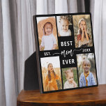 Best Mum Ever - Mother's Day Photo Collage Plaque<br><div class="desc">Celebrate your mum with the "Best Mum Ever" Mother's Day Photo Collage Plaque. This personalised plaque features a beautifully arranged collage of cherished photos, capturing special moments and memories. The heartfelt message "Best Mum Ever" adds a loving touch. Crafted from high-quality materials with a sleek finish, it's perfect for displaying...</div>