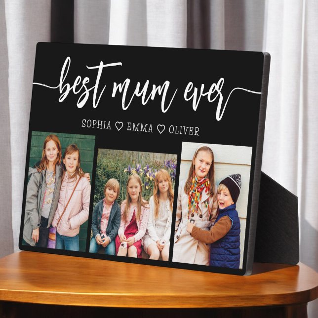 Best Mum Ever - Mother's Day Photo Collage Plaque (Creator Uploaded)