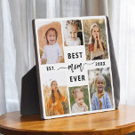 Best Mum Ever - Mother's Day Photo Collage Plaque<br><div class="desc">Celebrate your mum with the "Best Mum Ever" Mother's Day Photo Collage Plaque. This personalised plaque features a beautifully arranged collage of cherished photos, capturing special moments and memories. The heartfelt message "Best Mum Ever" adds a loving touch. Crafted from high-quality materials with a sleek finish, it's perfect for displaying...</div>