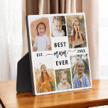 Best Mum Ever - Mother's Day Photo Collage Plaque<br><div class="desc">Celebrate your mum with the "Best Mum Ever" Mother's Day Photo Collage Plaque. This personalised plaque features a beautifully arranged collage of cherished photos, capturing special moments and memories. The heartfelt message "Best Mum Ever" adds a loving touch. Crafted from high-quality materials with a sleek finish, it's perfect for displaying...</div>