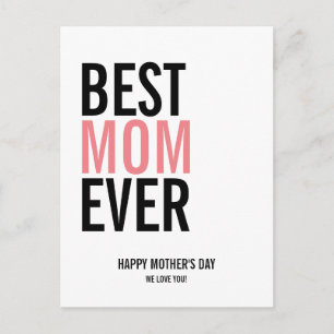 Best Mum Ever Mother's Day Postcard