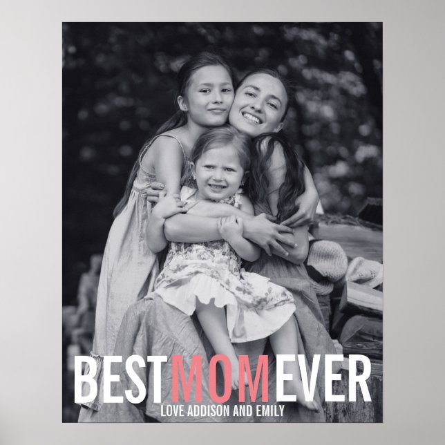 Best Mum Ever Mother's Day Poster Sign (Front)