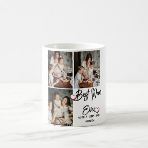 best mum ever, mothers Day, three photo collage Coffee Mug
