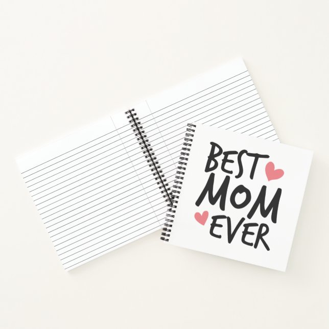 Best Mum Ever Mother's Day Typography | Notebook (Inside)