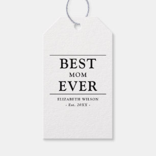 Best Mum Ever Mothers Gift Gift Tags