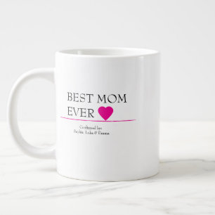 Best Mum Ever Mug with Pink Heart – Confirmed By..