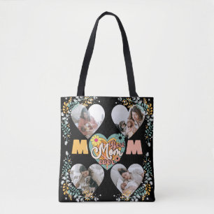 Best Mum Ever Multi Heart shape Photo  Tote Bag