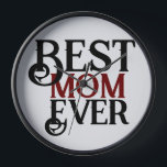 best mum ever, mummy mother mama simple gift clock<br><div class="desc">best mum ever,  mummy mother mama simple gift</div>