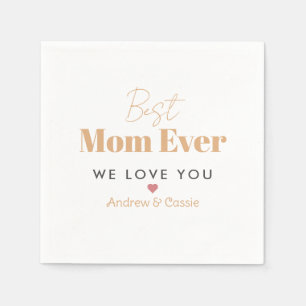 Best mum ever napkin