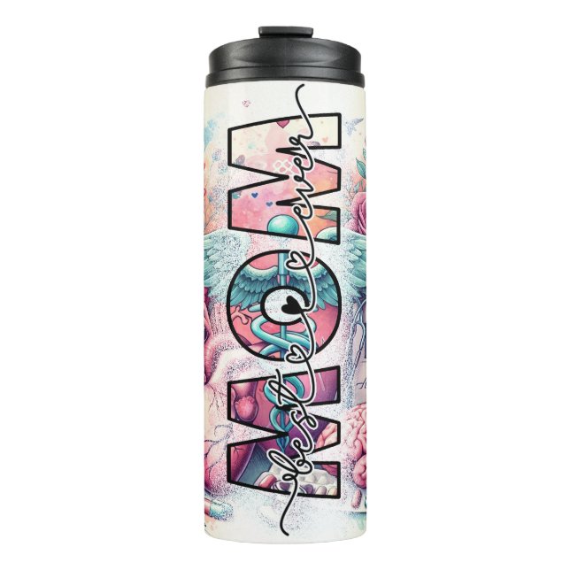 Best Mum Ever Nurse Colourful  Thermal Tumbler (Front)
