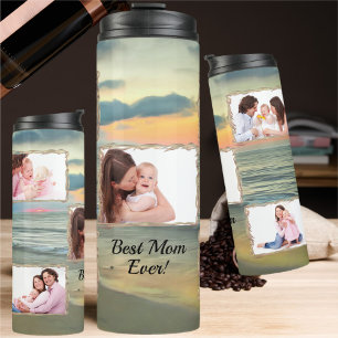 Best Mum Ever Ocean Sunset 0735 Thermal Tumbler