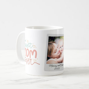 Best mum ever one polaroid photo handwritten text coffee mug
