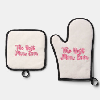 Best Mum Ever Oven Mitt & Pot Holder Set