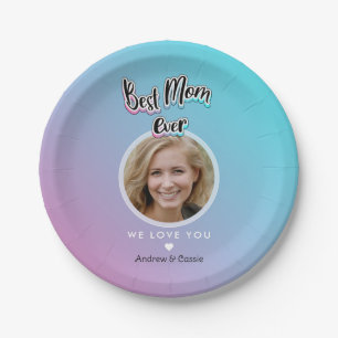 Best mum ever paper plate