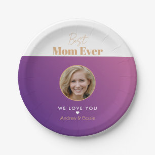 Best mum ever paper plate