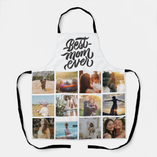 Best Mum Ever Personalised 12 Photo Collage Apron