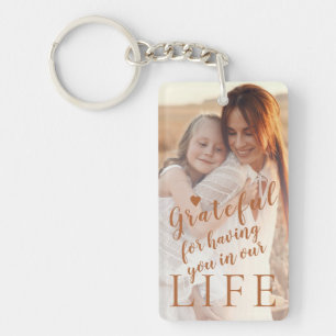 Best mum ever personalised 2 photos and text key ring