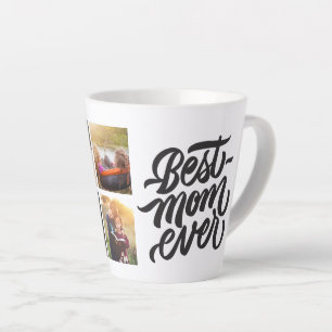 Best Mum Ever Personalised 6 Photo Collage Latte Mug