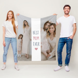 Best Mum Ever' Personalised Fleece Blanket