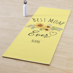 Best Mum Ever, Personalised Mothers Day Gift Yoga Mat