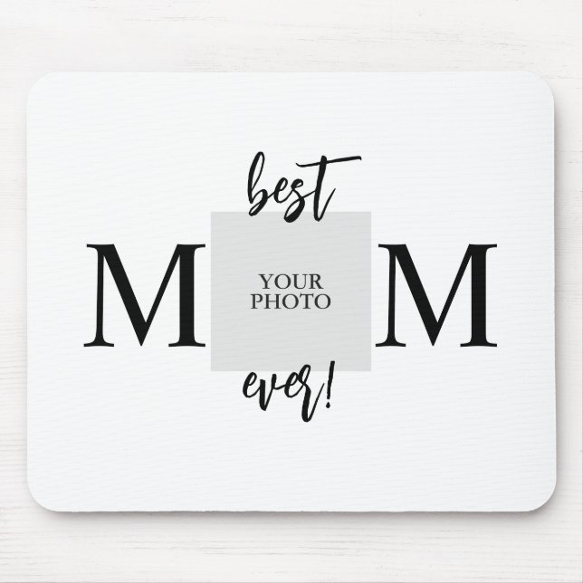 Best Mum Ever Personalised Mother's Day Mouse Mat (Front)
