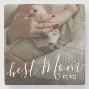 Best Mum Ever Personalised Mother's Day Photo Stone Coaster