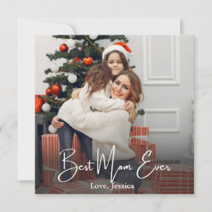 Best Mum Ever Personalised Photo Card