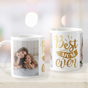 Best Mum Ever Personalised Photo Collage Coffee Mug