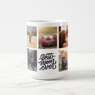 Best Mum Ever Personalised Photo Collage Coffee Mug