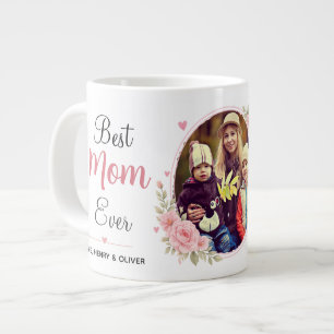 Best Mum Ever Personalised Photo Large Coffee Mug