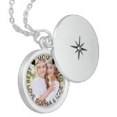 Best Mum Ever Personalised Photo Locket Necklace (Front Left)