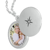 Best Mum Ever Personalised Photo Locket Necklace (Front Right)