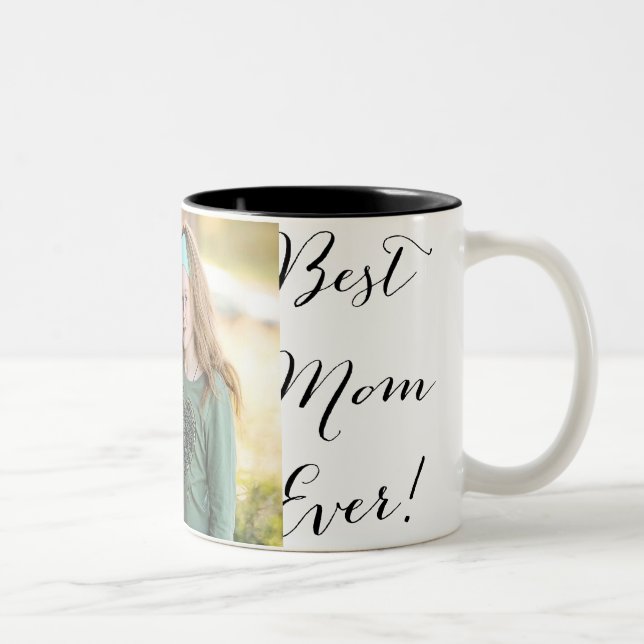 "Best Mum Ever" Personalised Photo Mug (Right)